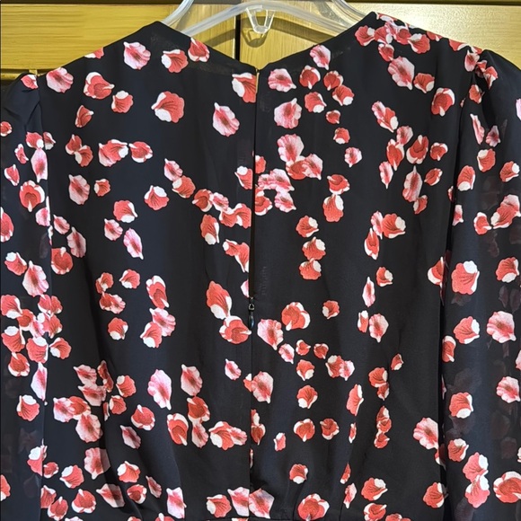 NWT Aster the label Black Floral Ruched Dress Size M - Picture 8 of 15